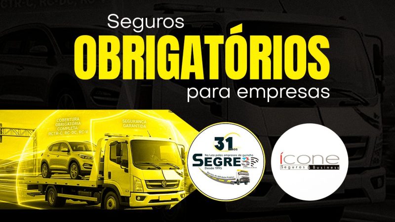 Seguros obrigatórios para empresas | Descumprimento resulta em multa automática a partir de 1º de julho. SEGRESP indica nossa parceira Ícone Seguros