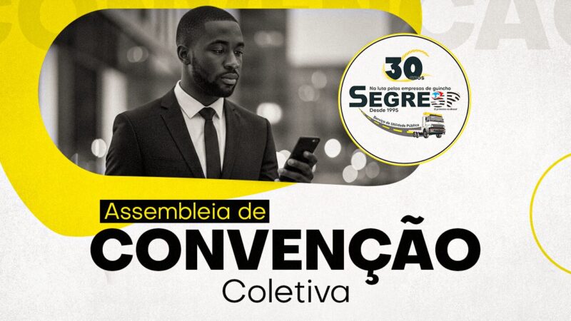 Assembleia de Convenção Coletiva | Empresários estão convocados a participar das deliberações na próxima terça, 7 de outubro, às 19h30